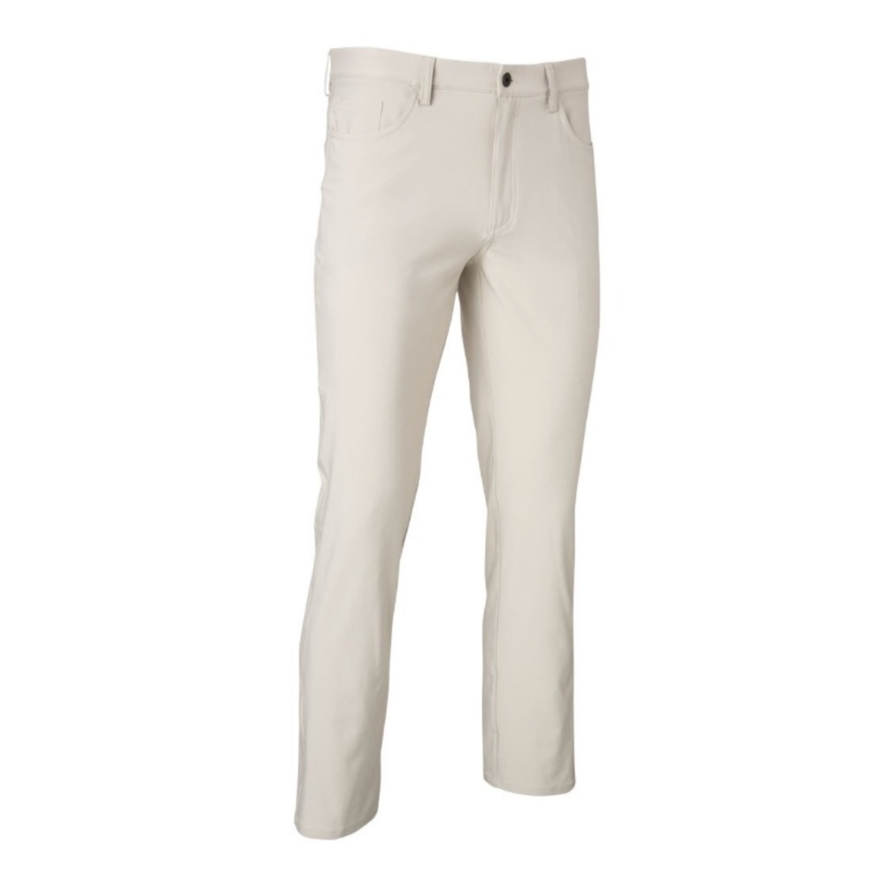 Greg Norman micro luxe 5-pocket stretch Men's Tan/Khaki Golf Pants - Picture 2 of 9